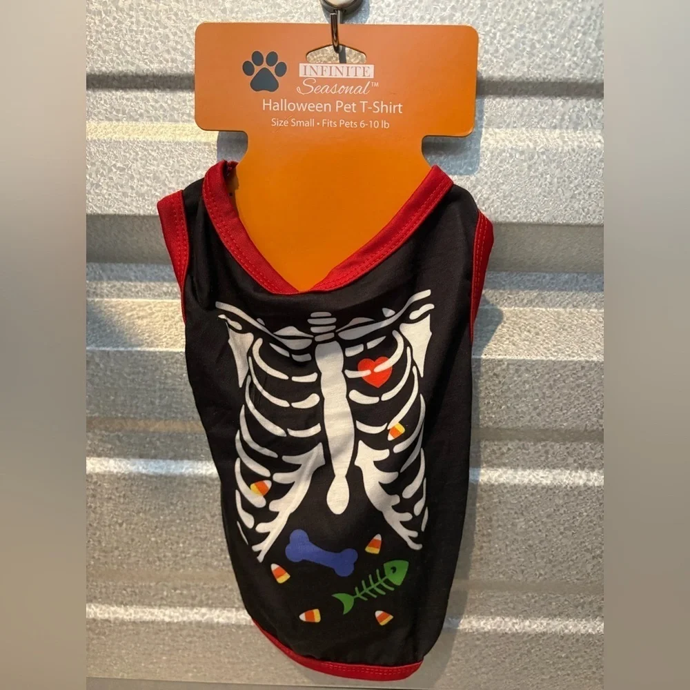 Skeleton Pet Costume - Black